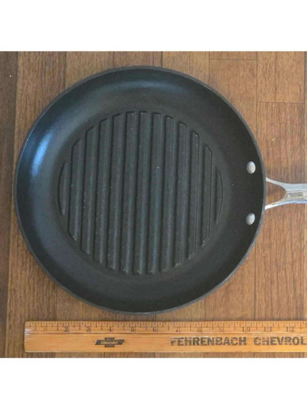 GreenPan Cast Iron Grill Pan Cobalt Blue Ceramic Bottom 7128 Green Pan